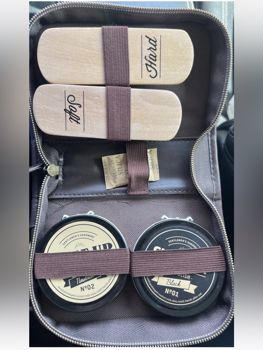 Gentlemen's Hardware Buff & Shine Shoe Polish Kit - Missing Rag - Very Light Use